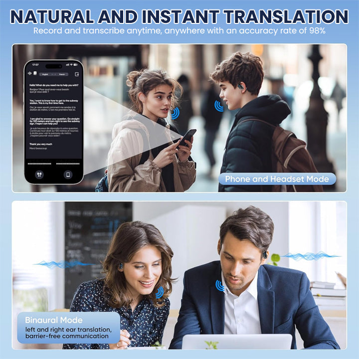 LIMETOW™ AI Translator Earbuds