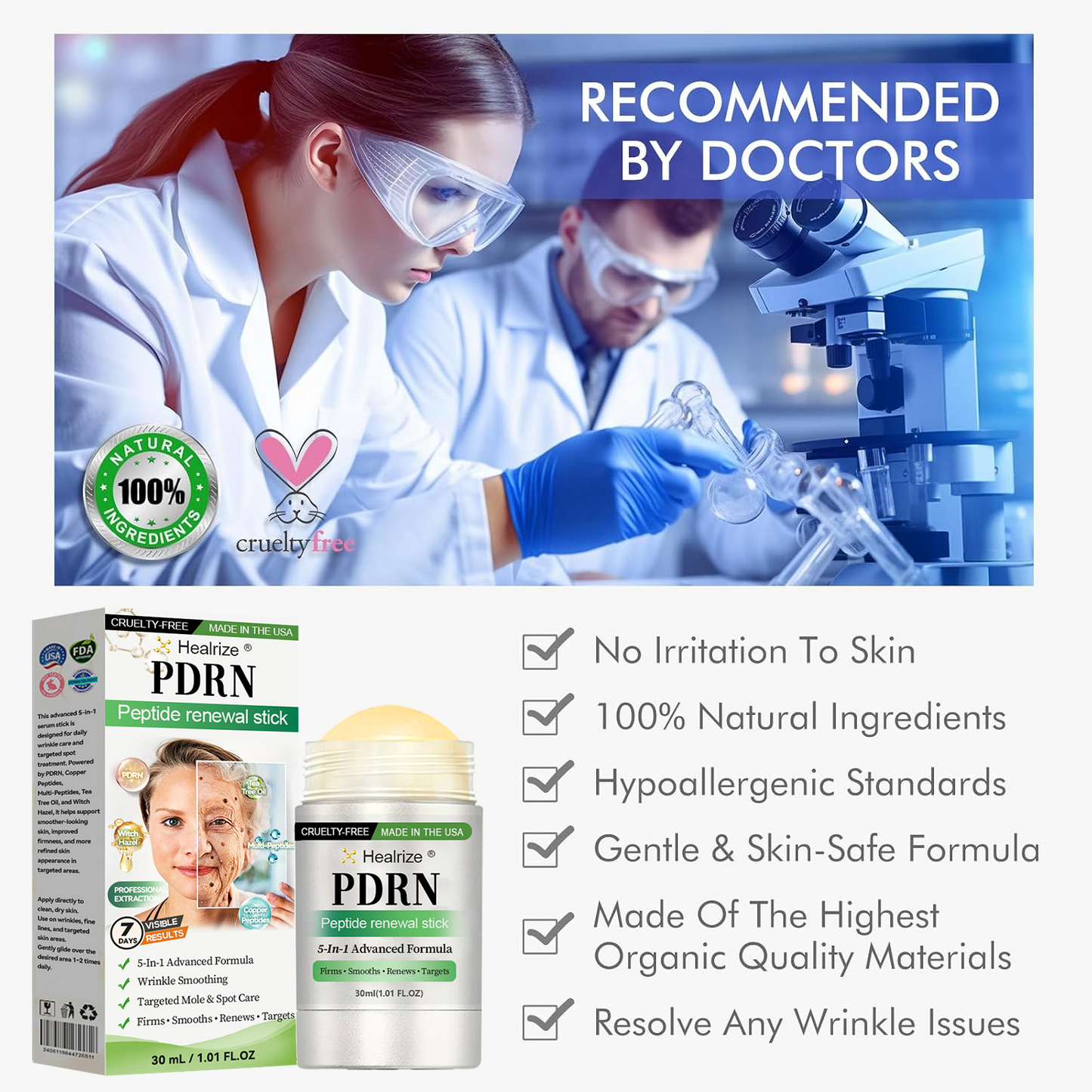 PDRN Anti‑Aging & Targeted Spot Care(👨‍⚕️Helps Smooth Wrinkles, Support Firmer‑Looking Skin, and Improve The Appearance Of Visible Spots in 7 days🕑)