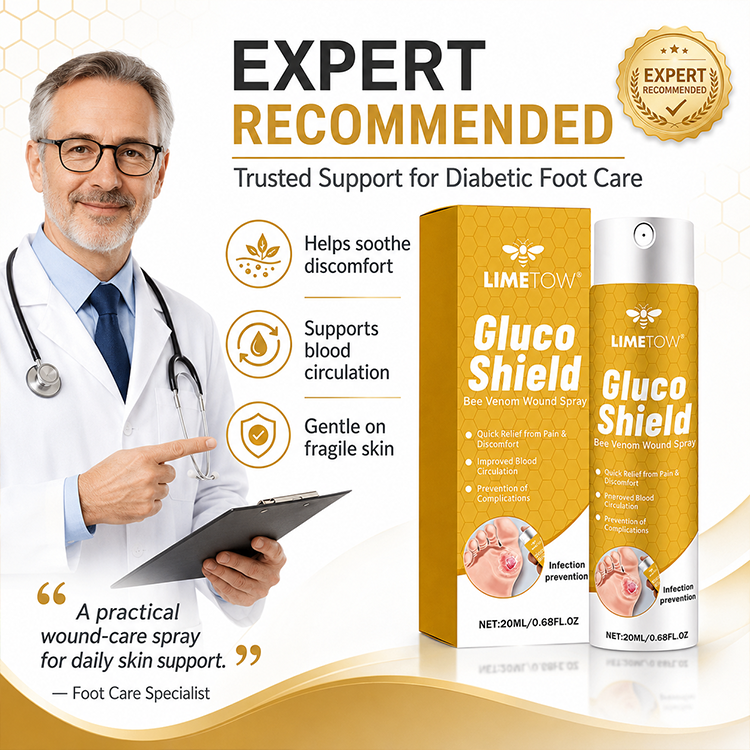 LIMETOW® GLUCOSHIELD WOUND SPRAY! BEE VENOM-POWERED CARE FOR WOUNDS &amp; FRAGILE SKIN!