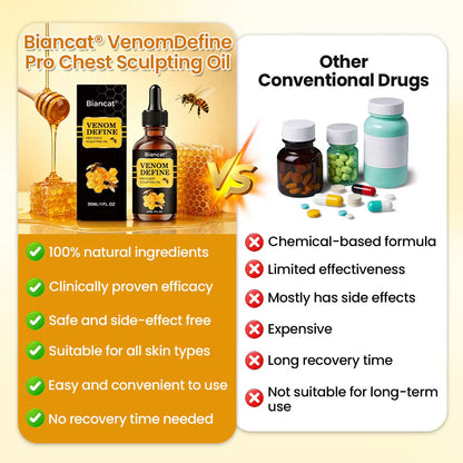 🔥🔥 MEN’S CHEST-CONTOUR UPGRADE💪 VenomDefine Pro Chest Sculpting Oil 🐝 Daily Bee Venom Support for a Firmer-Looking, More Defined Chest