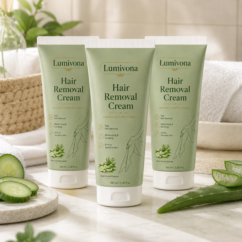 LIMETOW® Natural Gentle Hair Removal Cream | For Women & Men, Sensitive Skin