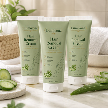 LIMETOW® Natural Gentle Hair Removal Cream | For Women & Men, Sensitive Skin