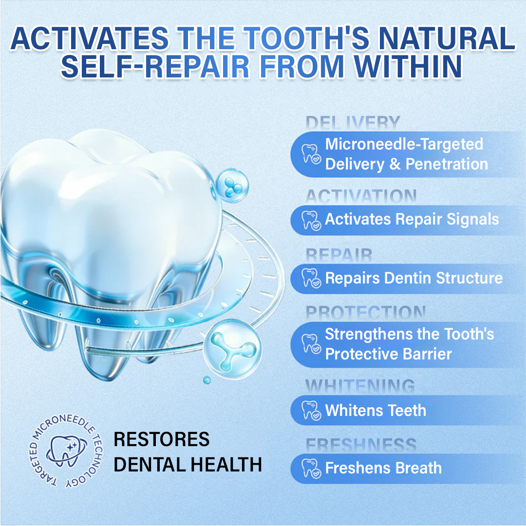 LIMETOW® Tooth & Gum Care Fast-Dissolving Microneedle Patch✨ (𝟓-𝐢𝐧-𝟏 💎 𝐑𝐞𝐛𝐮𝐢𝐥𝐝 𝐄𝐧𝐚𝐦𝐞𝐥 & 𝐃𝐞𝐧𝐭𝐢𝐧 • 𝐒𝐭𝐫𝐞𝐧𝐠𝐭𝐡𝐞𝐧 𝐆𝐮𝐦𝐬 • 𝐄𝐫𝐚𝐝𝐢𝐜𝐚𝐭𝐞 𝐓𝐚𝐫𝐭𝐚𝐫 & 𝐎𝐝𝐨𝐫 • 𝐖𝐡𝐢𝐭𝐞𝐧𝐢𝐧𝐠 • 𝐒𝐭𝐨𝐩 𝐓𝐨𝐨𝐭𝐡 𝐒𝐞𝐧𝐬𝐢𝐭𝐢𝐯𝐢𝐭𝐲)