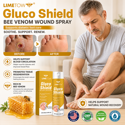 LIMETOW® GLUCOSHIELD WOUND SPRAY! BEE VENOM-POWERED CARE FOR WOUNDS &amp; FRAGILE SKIN!