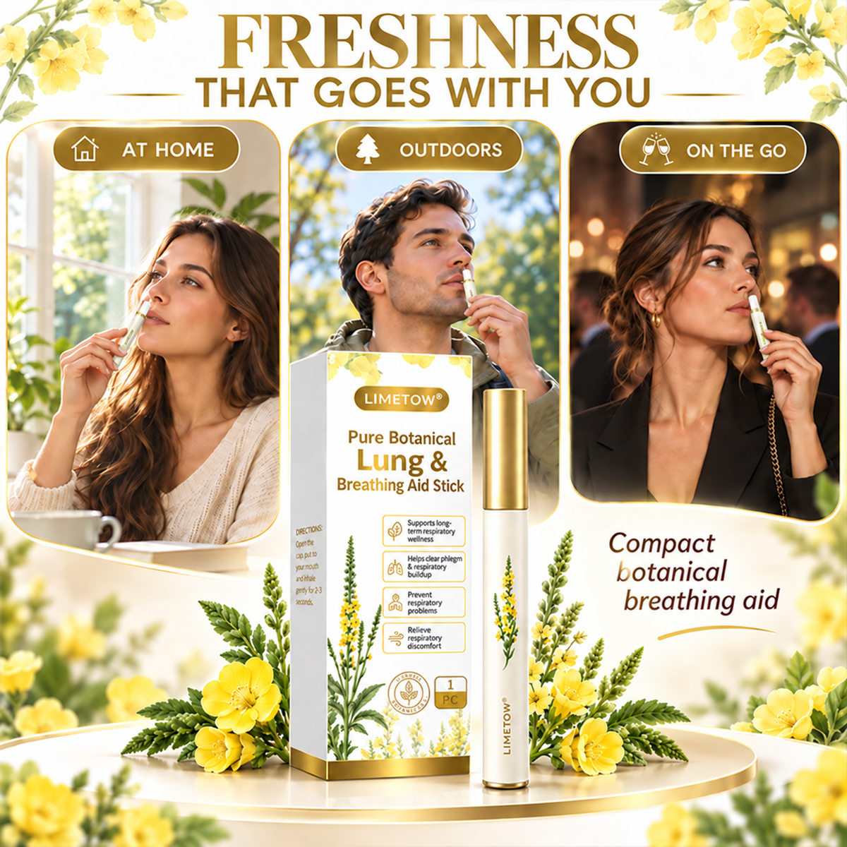 Refresh Your Breathing Routine with Our Pure Botanical Breathing Aid Stick!