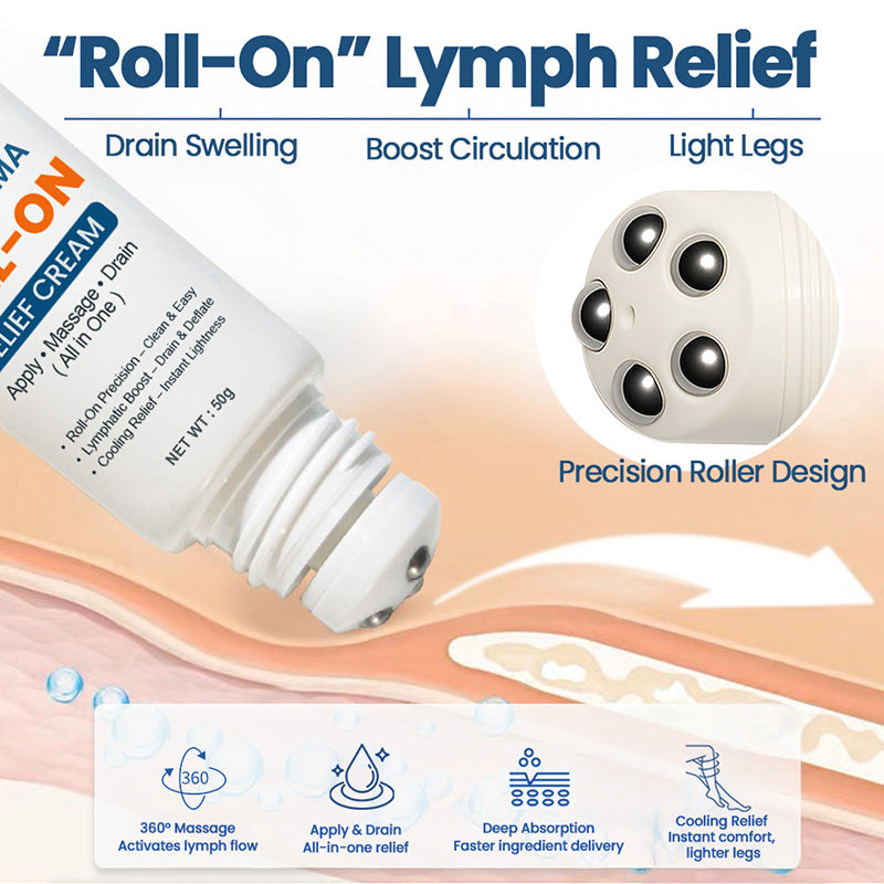 ⚡KUBOZN® Roll-On Cream for Lymphatic Drainage & Swelling Relief