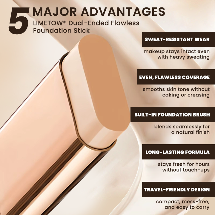 LIMETOW® Dual-Ended Flawless Foundation Stick