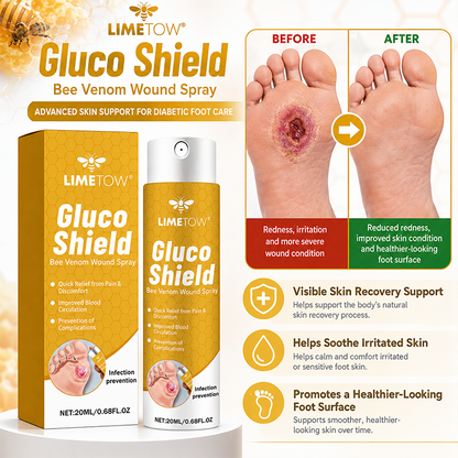 LIMETOW® GLUCOSHIELD WOUND SPRAY! BEE VENOM-POWERED CARE FOR WOUNDS &amp; FRAGILE SKIN!