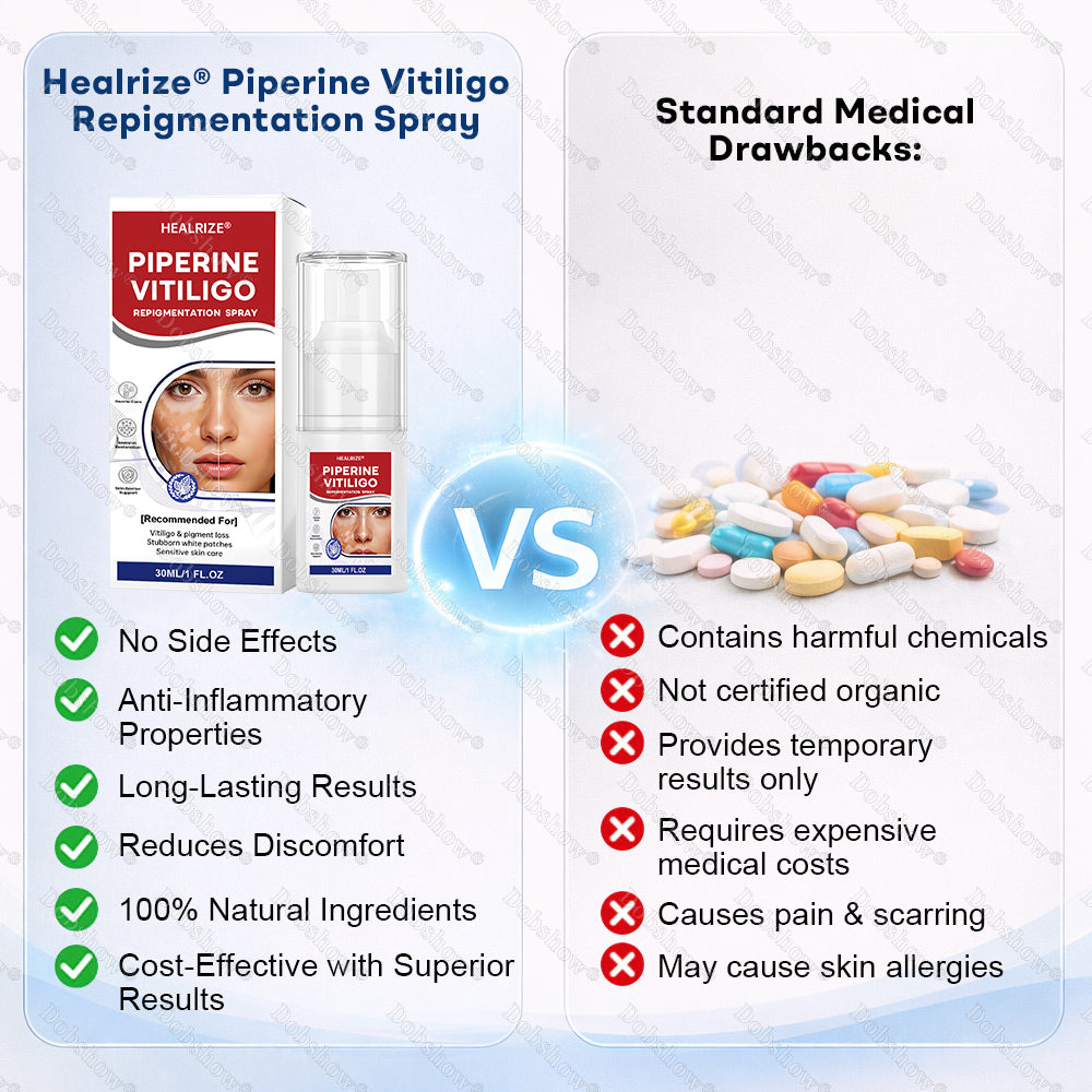 👨‍⚕️🔥Piperine Vitiligo Repigmentation Spray - 🌿Steroid-Free Botanical Formula | Gentle & Effective for All Skin Types