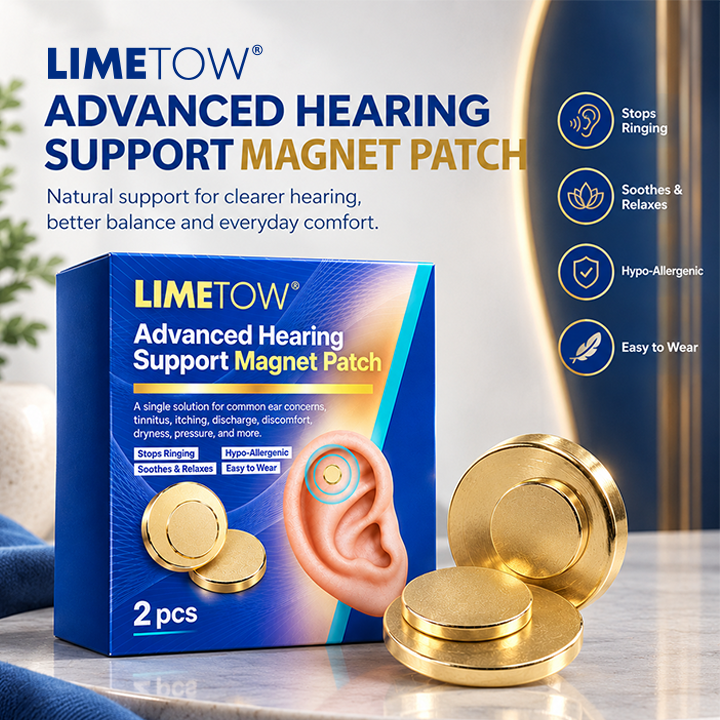 LIMETOW® ADVANCED HEARING SUPPORT MAGNET PATCH! MAGNETIC THERAPY FOR HEARING LOSS, TINNITUS, EAR PRESSURE, AND EAR DISCOMFORT!