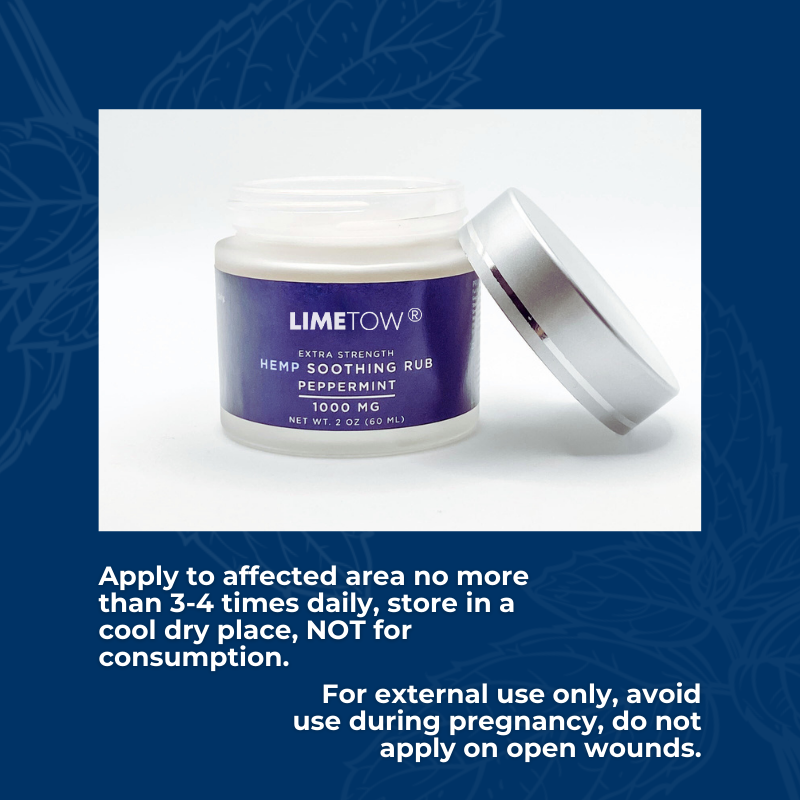 LIMETOW® Hemp Cream For Neuropathy Aches & Nerve Pain (Peppermint)