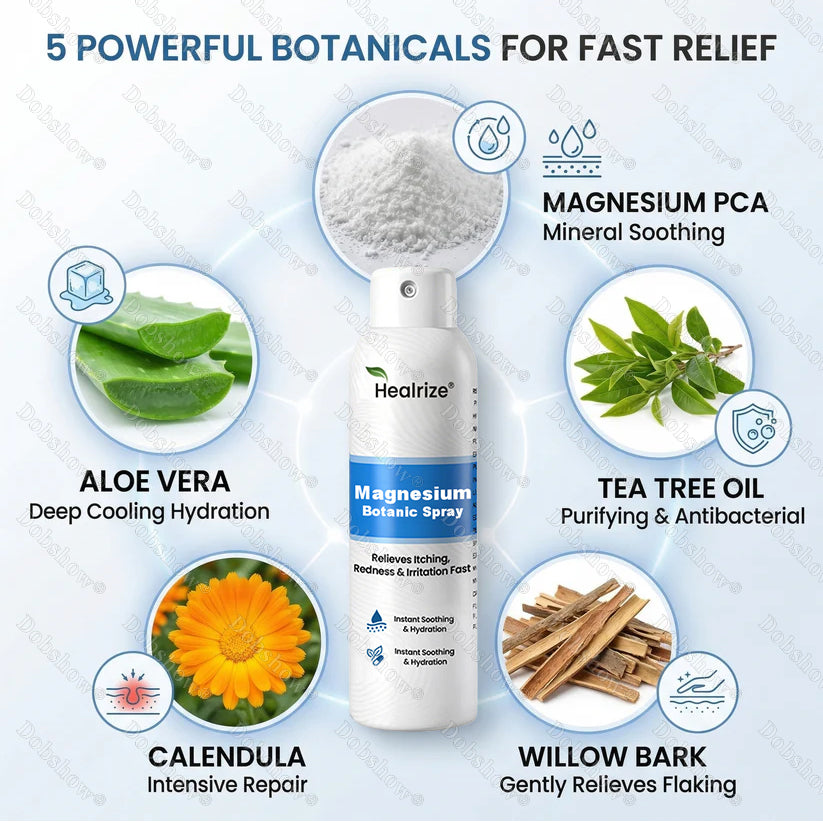 🔥Magnesium Botanic Spray – Advanced Skin Recovery for Psoriasis & Eczema | Rapid Soothing, Steroid-Free