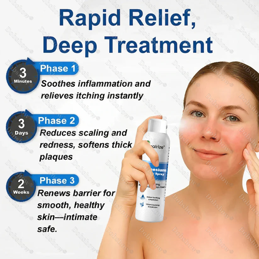 🔥Magnesium Botanic Spray – Advanced Skin Recovery for Psoriasis & Eczema | Rapid Soothing, Steroid-Free
