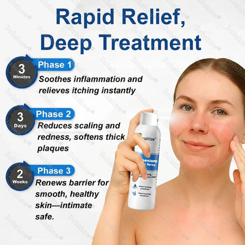 🔥Magnesium Botanic Spray – Advanced Skin Recovery for Psoriasis & Eczema | Rapid Soothing, Steroid-Free