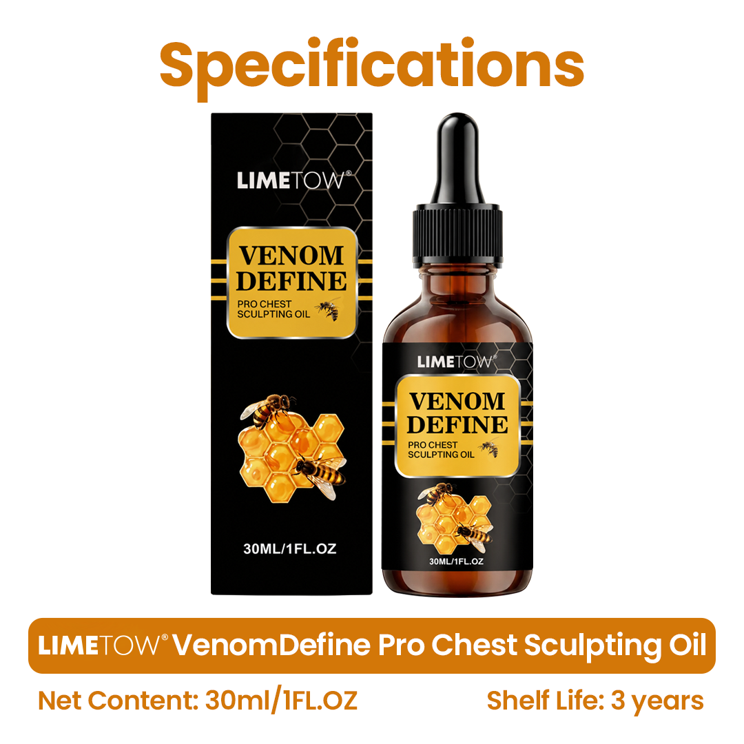 🔥🔥 MEN’S CHEST-CONTOUR UPGRADE💪 LIMETOW®  VenomDefine Pro Chest Sculpting Oil 🐝 Daily Bee Venom Support for a Firmer-Looking, More Defined Chest