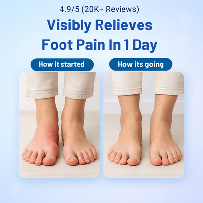 Experience IMMEDIATE RELIEF from neuropathy foot-pain, without costly orthotics, addictive medications, dangerous shots, or life altering surgery