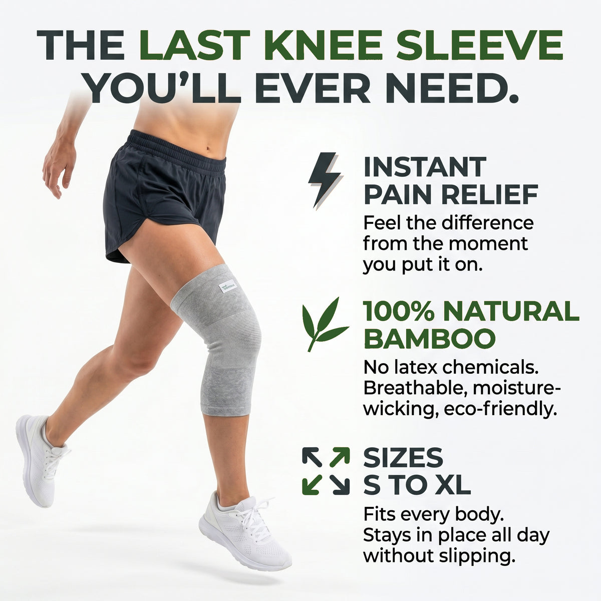 Premium Bamboo Knee Sleeve