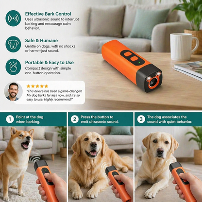 Anti-Barking – Dog-Friendly Ultrasonic Anti-Barking Device