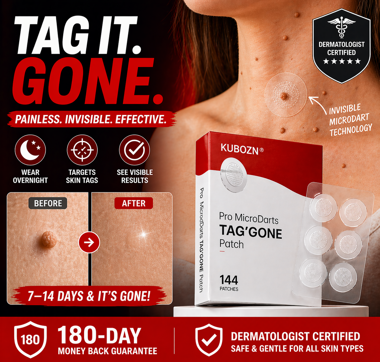 MicroDarts TAG'Gone Patch