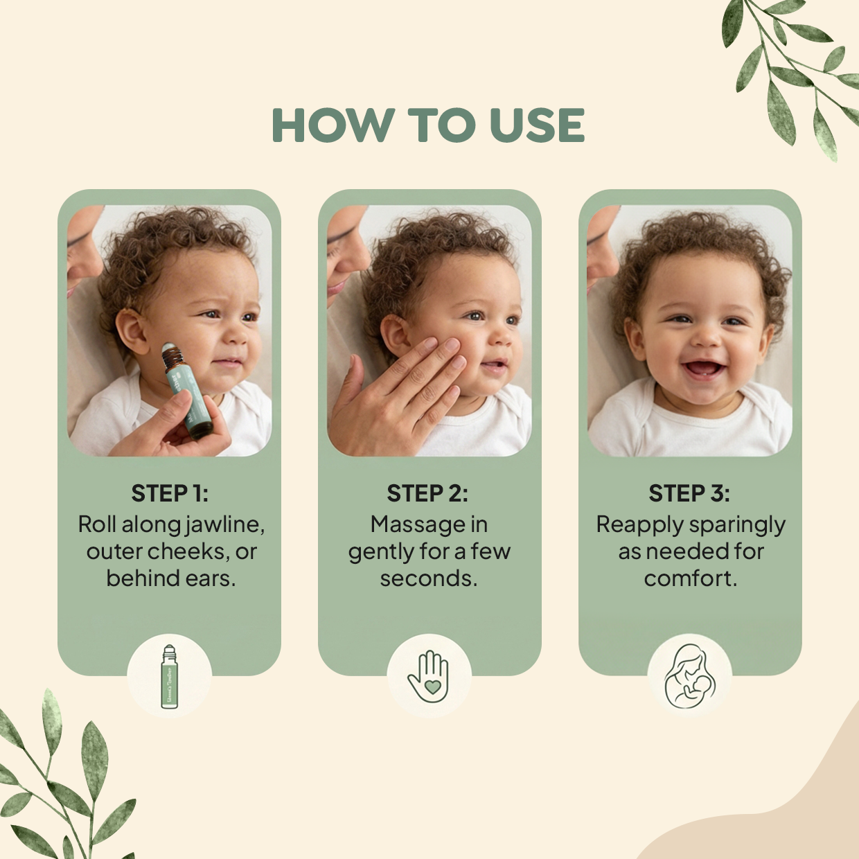 Mamas Teether: Natural Teething Comfort Roller