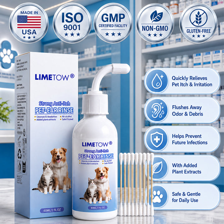 LIMETOW® Anti-Itch Pet Ear Rinse