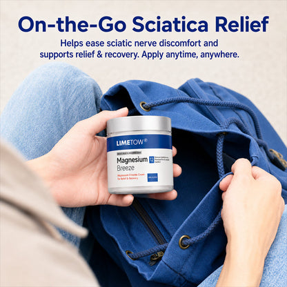 LIMETOW® Magnesium Chloride Cream | Relieve sciatica in just 15 minutes!