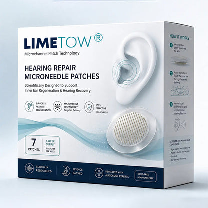 LIMETOW® HEARING REPAIR MICRONEEDLE PATCHES ✅ Targets Hearing Loss, Tinnitus, Ear Infections, Balance Disorders, and Age-Related Ear Degeneration.