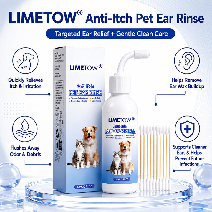 LIMETOW® Anti-Itch Pet Ear Rinse