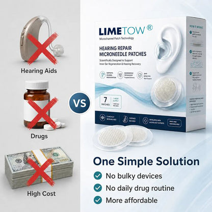 LIMETOW® HEARING REPAIR MICRONEEDLE PATCHES ✅ Targets Hearing Loss, Tinnitus, Ear Infections, Balance Disorders, and Age-Related Ear Degeneration.