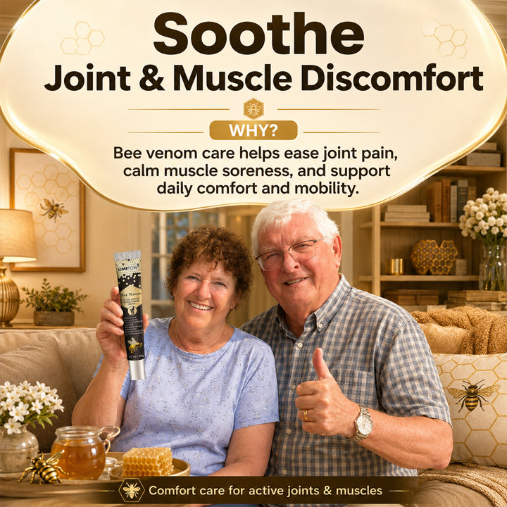 Soothe, Comfort, and Care for Sore Joints & Muscles with Our Targeted Bee Venom Relief Cream!