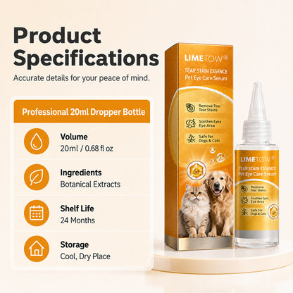 LIMETOW® Gentle Pet Eye Stain Remover Essence Nourishing Drops
