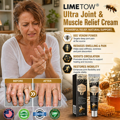 Soothe, Comfort, and Care for Sore Joints & Muscles with Our Targeted Bee Venom Relief Cream!