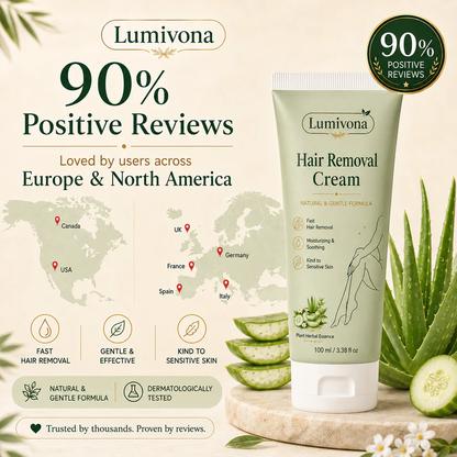 LIMETOW® Natural Gentle Hair Removal Cream | For Women & Men, Sensitive Skin