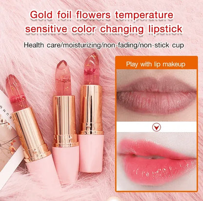 LIMETOW™ Crystal Jelly Flower Color Changing Lipstick