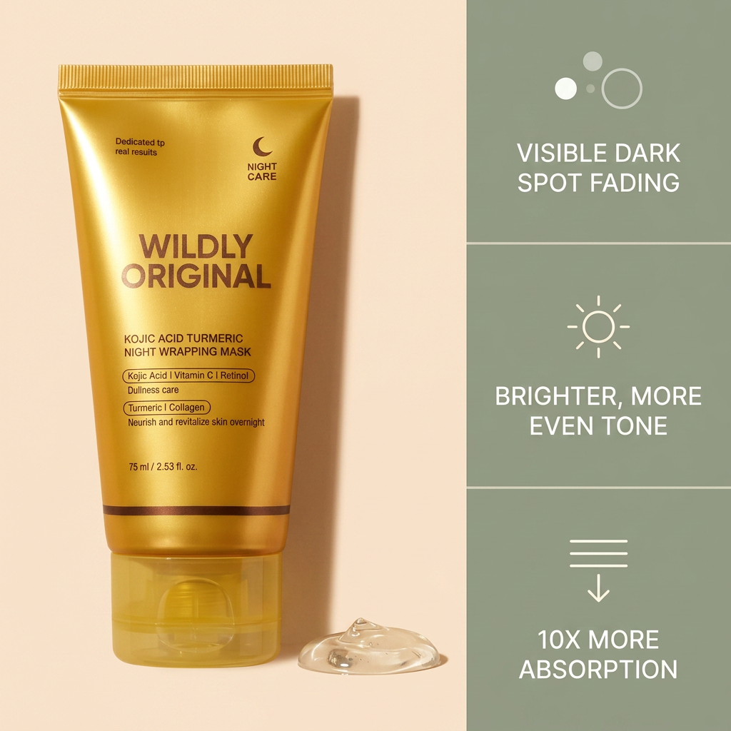 LIMETOW® Kojic Acid Turmeric Overnight Mask
