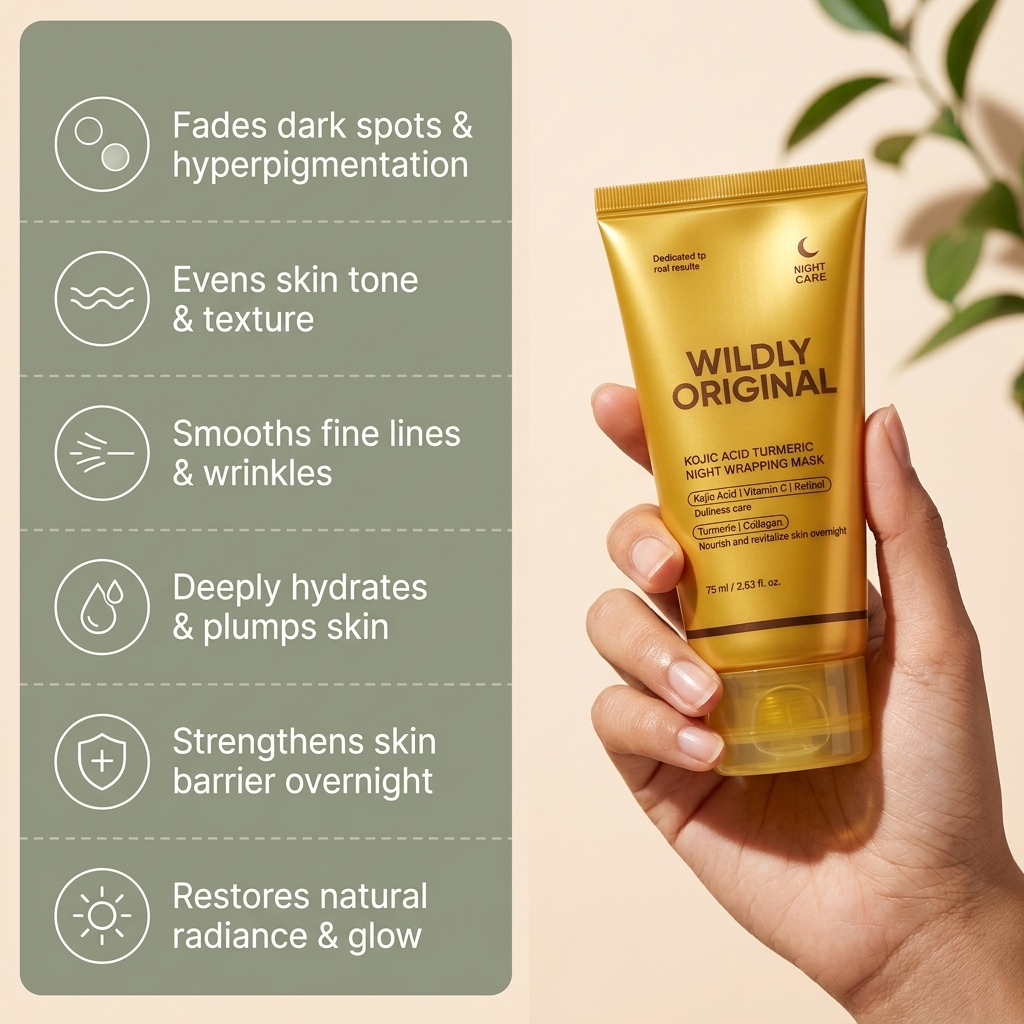 LIMETOW® Kojic Acid Turmeric Overnight Mask